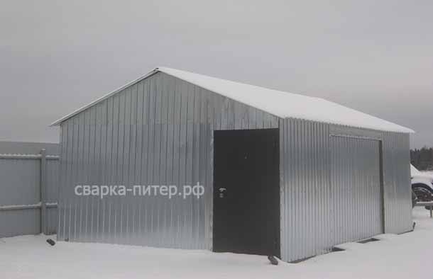 Металлический гараж на заказ
