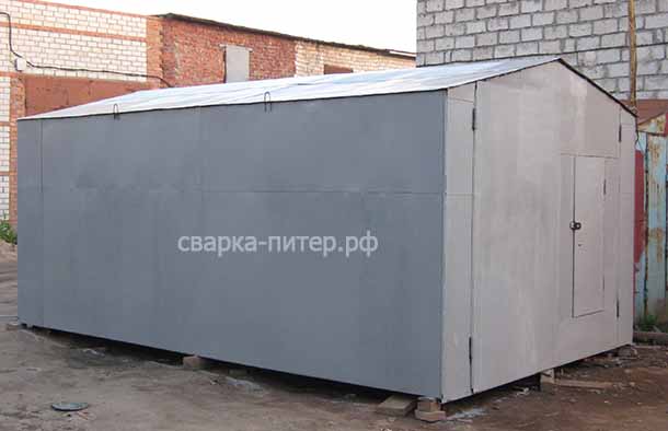 Гараж из листового металла