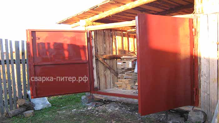 Ворота из листового металла